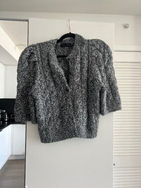 Short Sleeved Button Up sweater